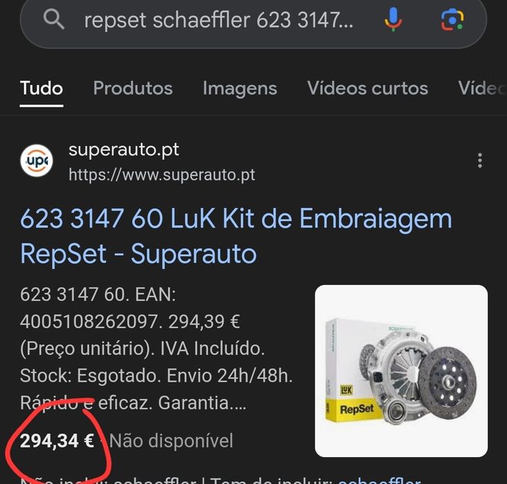 Kit de embraiagem Shawffler  - Novo