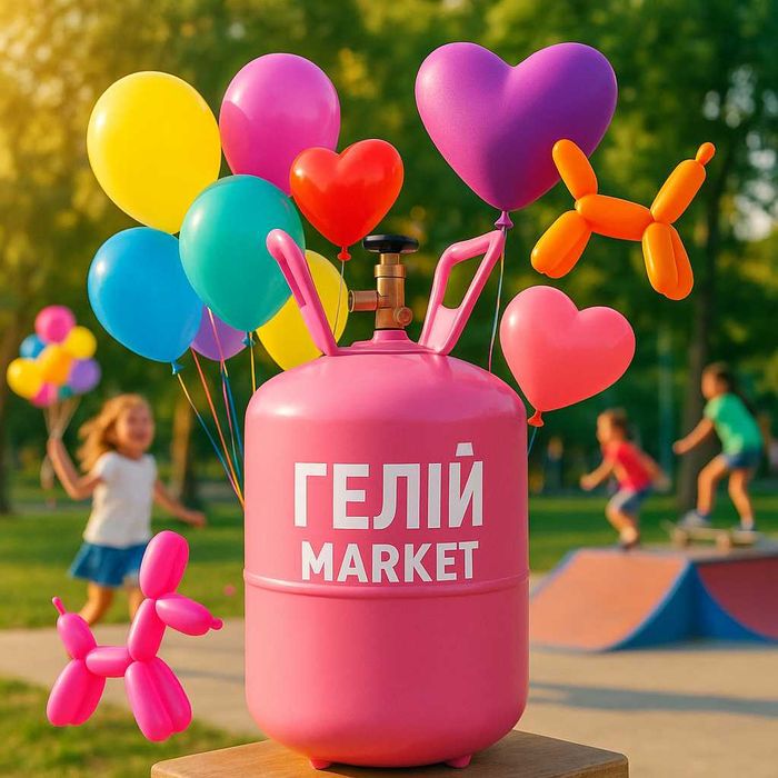 Портативні  балони з гелієм, гелий газ портативный баллон