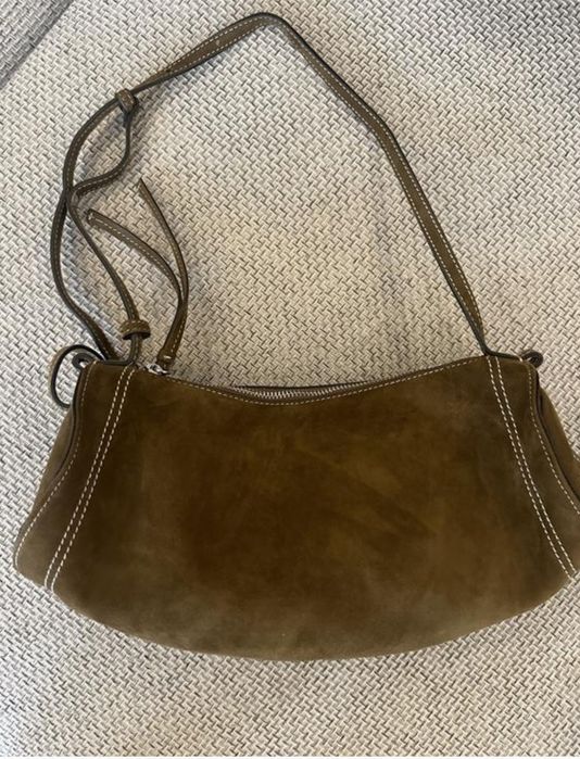 Замшевая сумка ZARA