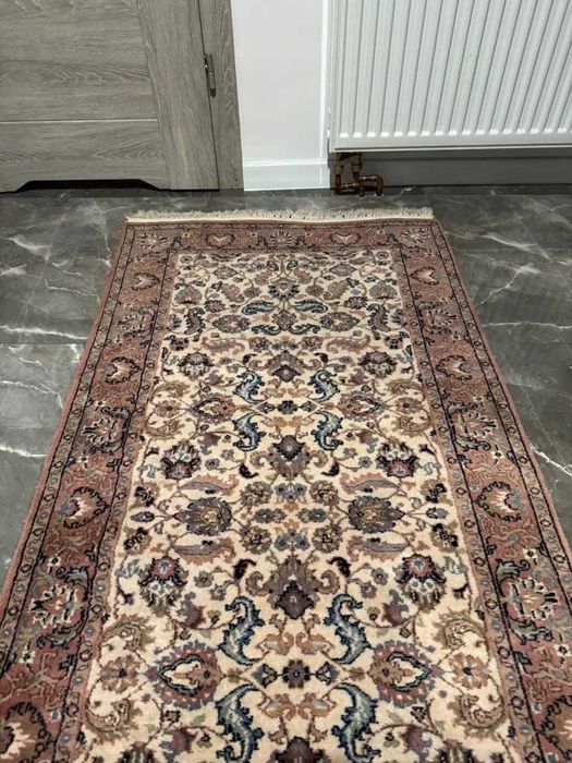 Indyjski Chodnik Ręcznie Tkany Wełniany 272x81
