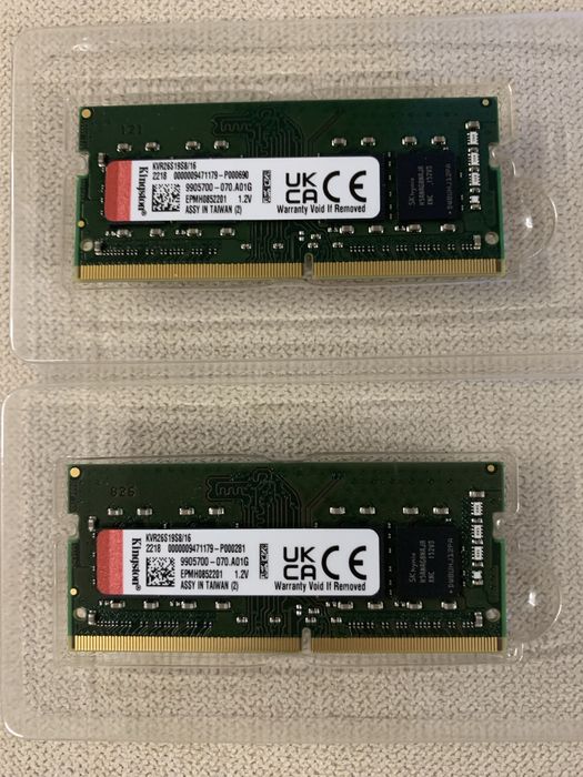Оперативна памʼять 16Gb DDR4 2666 SoDIMM RAM