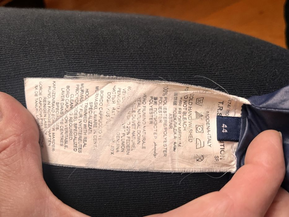 Kurtka damska puchowa zimowa Trussardi Jeans L