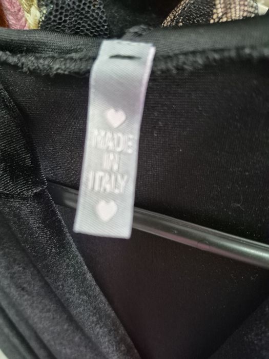 Kombinezon welurowy z kapturem, Made in Italy