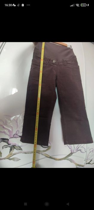 Krótkie Spodnie rybaczki ciążowe S h&m mama