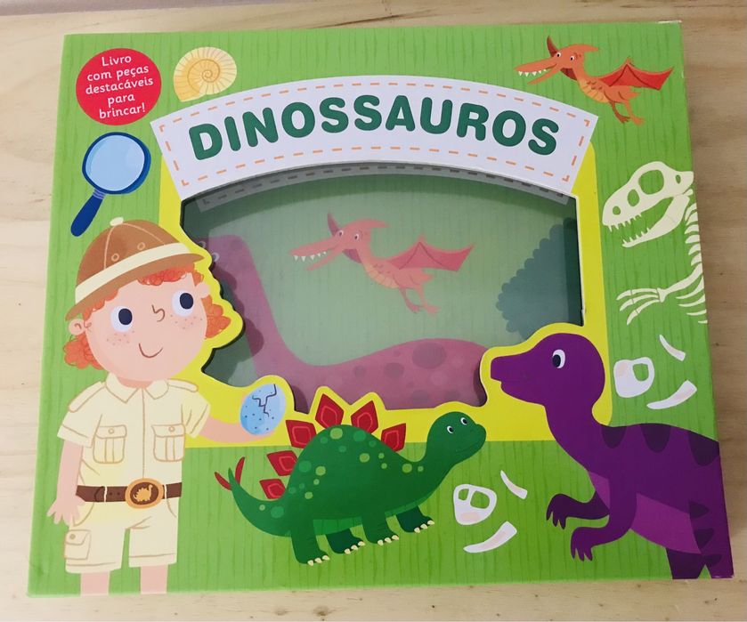 Livro Dinossauros - Peças Destacáveis