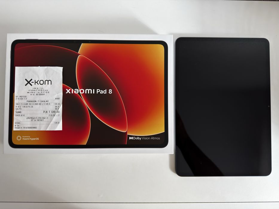 Xiaomi Pad 8 256GB Gray | Idealny stan | Etui | Gwarancja | Odbiór Osobisty