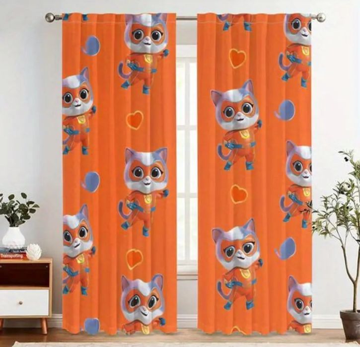 Cortinas para quarto / sala - Super Kitties