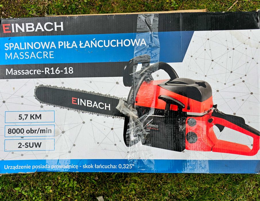 Nieużywana piła spalinowa pilarka łańcuchowa
