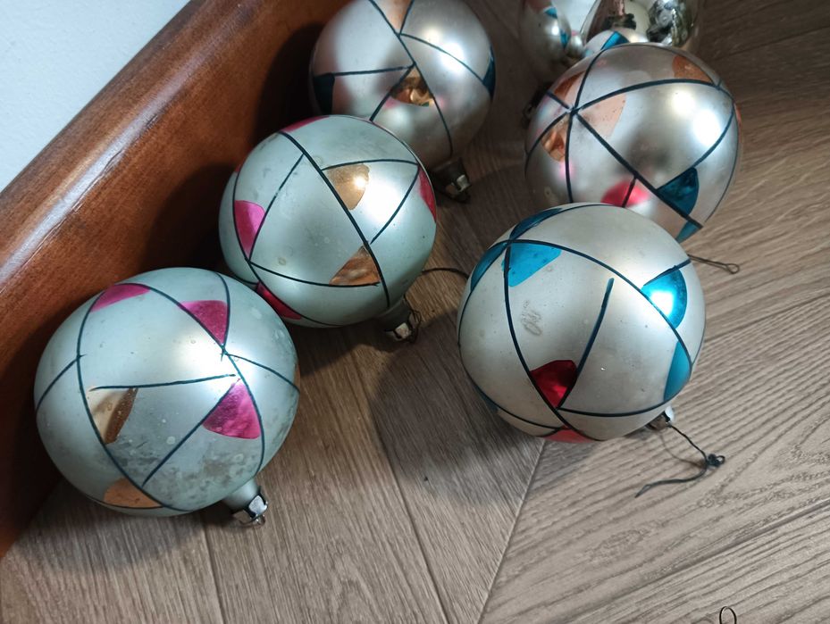 Bombki choinkowe zestaw stare świąteczne