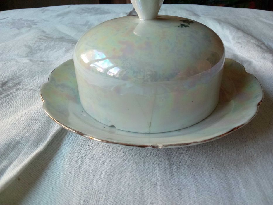 Porcelanowa Masłownica Ćmielów