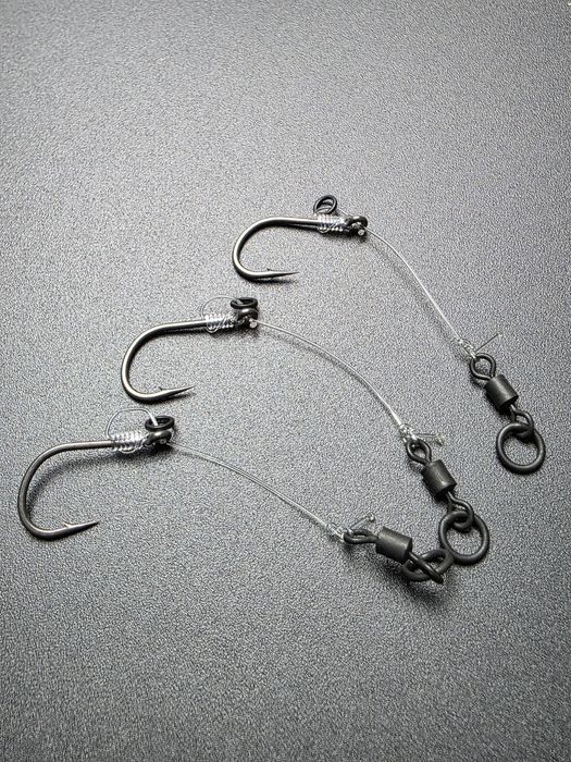 6 x przypony karpiowe Chod Rig #6 kółeczko pod baitfloss