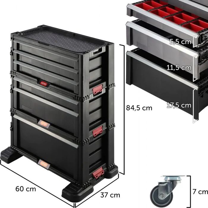 Regał 6 szuflad Tool chest Keter Nowa