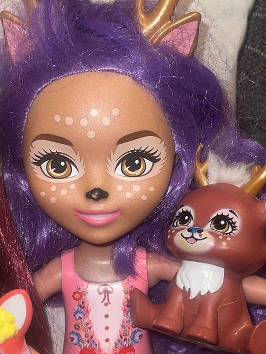Великі ляльки Кролик,Олень та Лисиця  Enchantimals Mattel 2017 35 см.