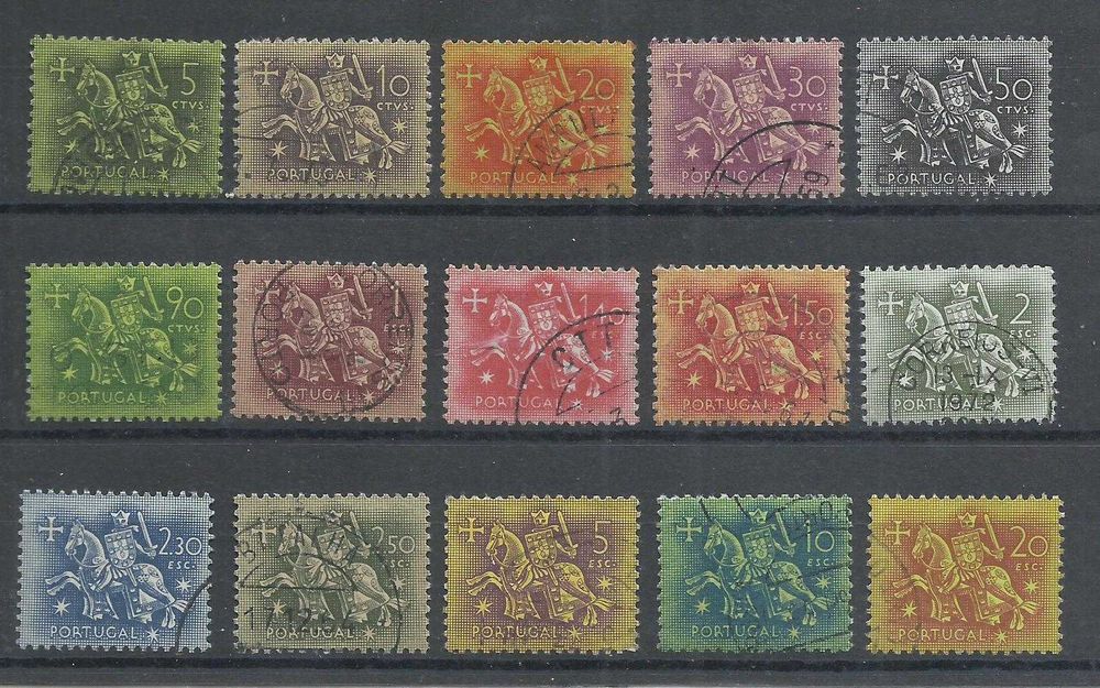 Selos portugueses – Ano 1953 incompleto, 29 selos + 1 selo 1955