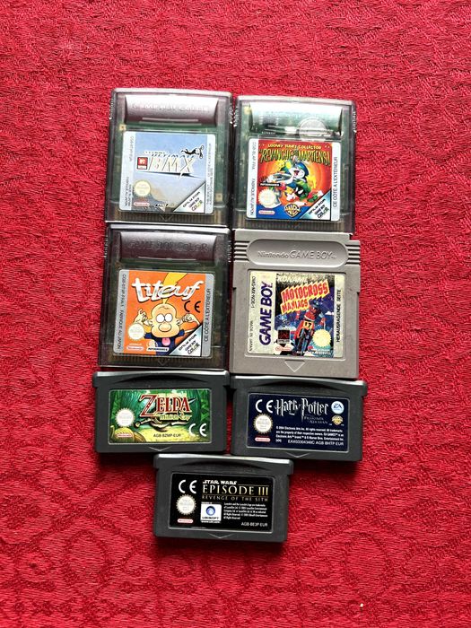 Lote de jogos GBA e GBC
