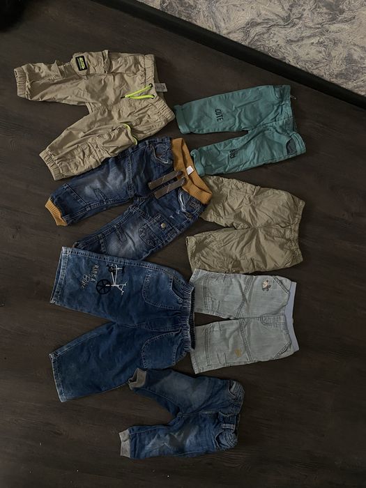 Джинси та джонери на хлопчика лот 74-80
