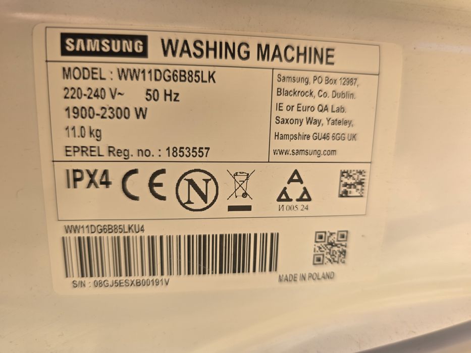 Pralka Samsung 11kg