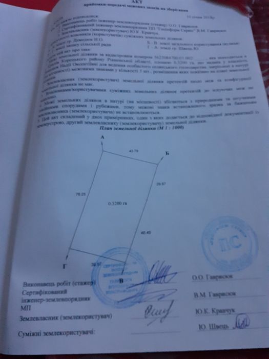 Продаж земельної ділянки під забудову