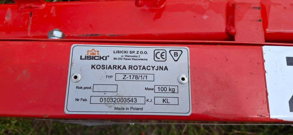 Коса ротаційна Lisicki 1.1 м, ремінна