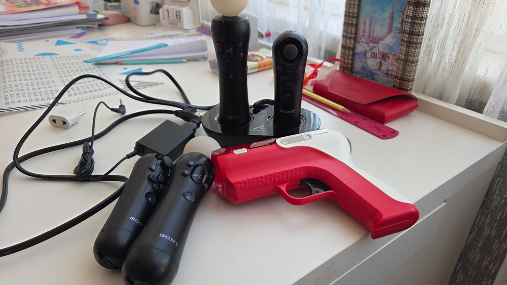 Набор Playstation Move для PS3 PS 4 + зарядная станция + Пистолет