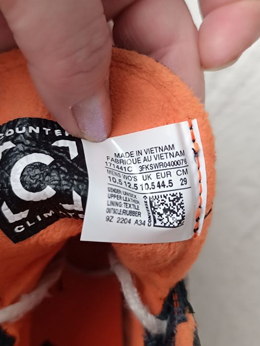 Кеди шкіряні з утеплювачем Converse р.44