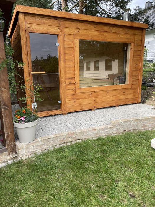 Sauna Ogrodowa Ocieplona wełną + Piec Hit! Leasing Raty  
3,5mSaun