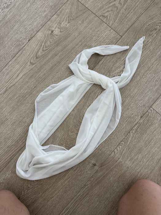 biala chusta tunika plazowa shein