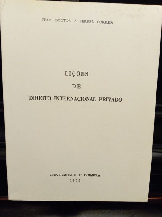 Lições de Direito Internacional Privado do Prof. Doutor A. Férrer