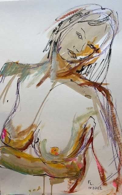 Desenhos 65x25cm / 32,5x25cm - Originais Françoise Leblanc (1953)