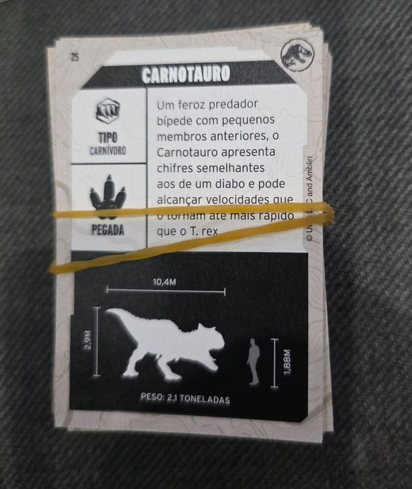 Coleção Dinossauros várias Cartas e Autoculantes