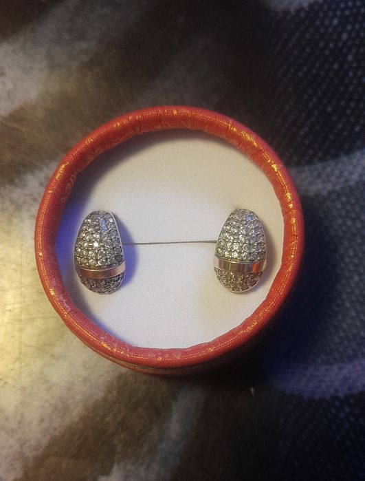 Серёжки золото + серебро.