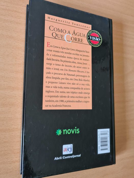 Livro "Como Água que Corre" de Margueritte Yourcenar