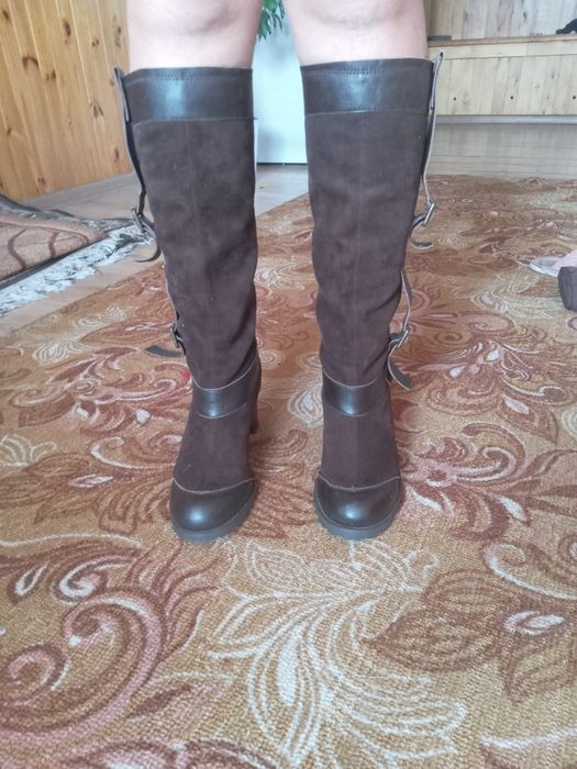 Сапоги жіночі. Сапоги  осінні.  Єврозима. Шкіряні. Кожані. Чоботи.