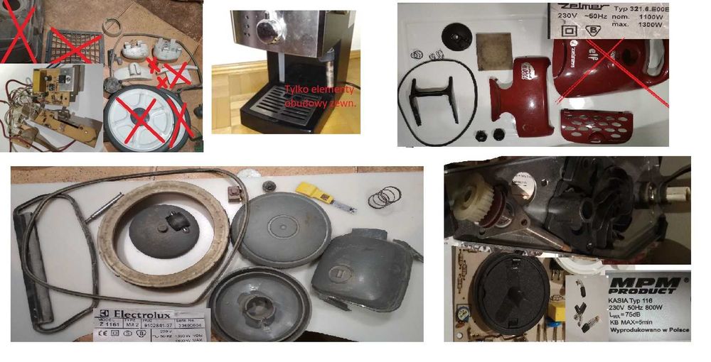 Zelmer Elf Voyager Electrolux Z1161 
Ultrasilencer MPM Kasia  HD8325