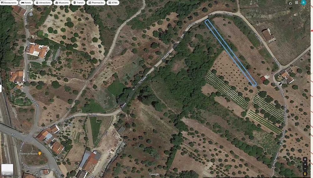 3 Terrenos em Fungalvaz, Assentiz, Tomar 0.124 ha, 1240 m2