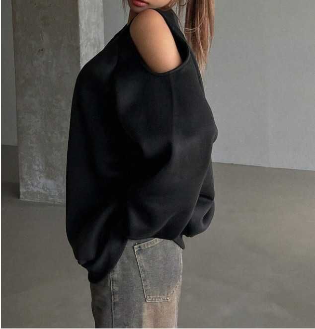 NOWA luźna bluza z odkrytymi ramionami XL