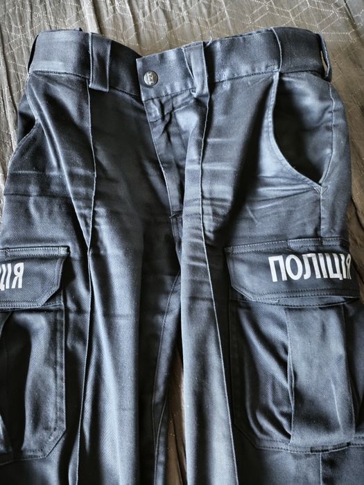 Штани та кітель поліцейські з написом поліція, форма, р.48-50
