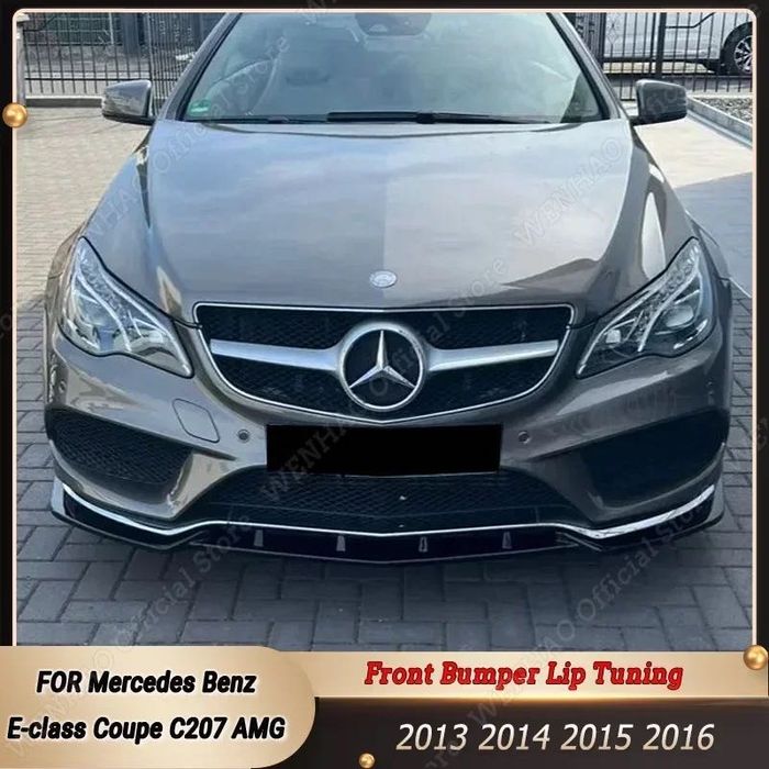 Губа на передний бампер Mercedes C207 накладка на бампер мерседес 207