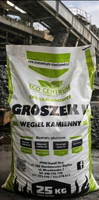 POLSKI Węgiel Groszek Kostka Orzech  Pellet Brykiet  Opał luz workowany