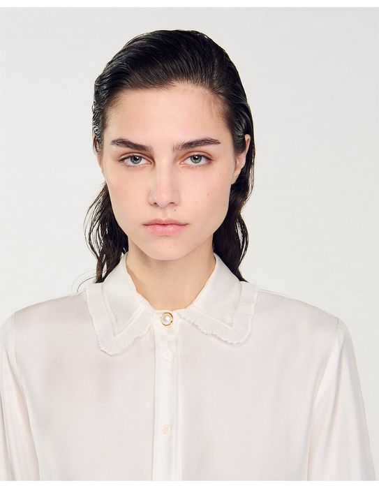 Шикарна шовкова блуза Sandro Paris