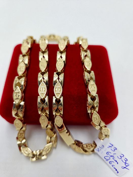 Złoty łańcuszek cartier 585 14k NOWY