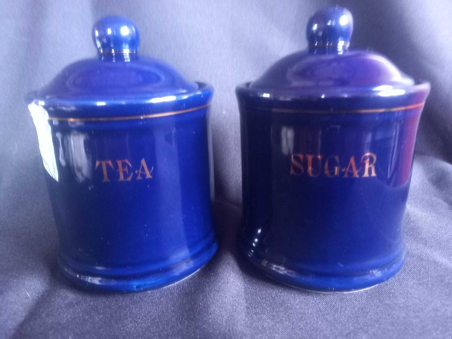 2 potes, açúcar e chá, anos 90