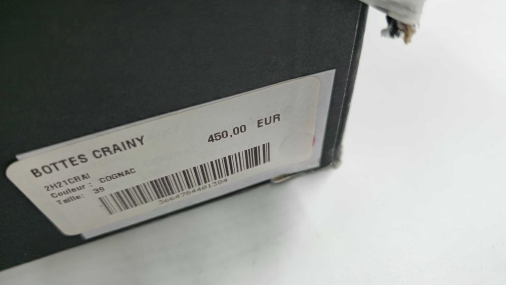 Damskie kozaki  skórzane  BA&SH  PARIS CRAINY  R.39 BA63G