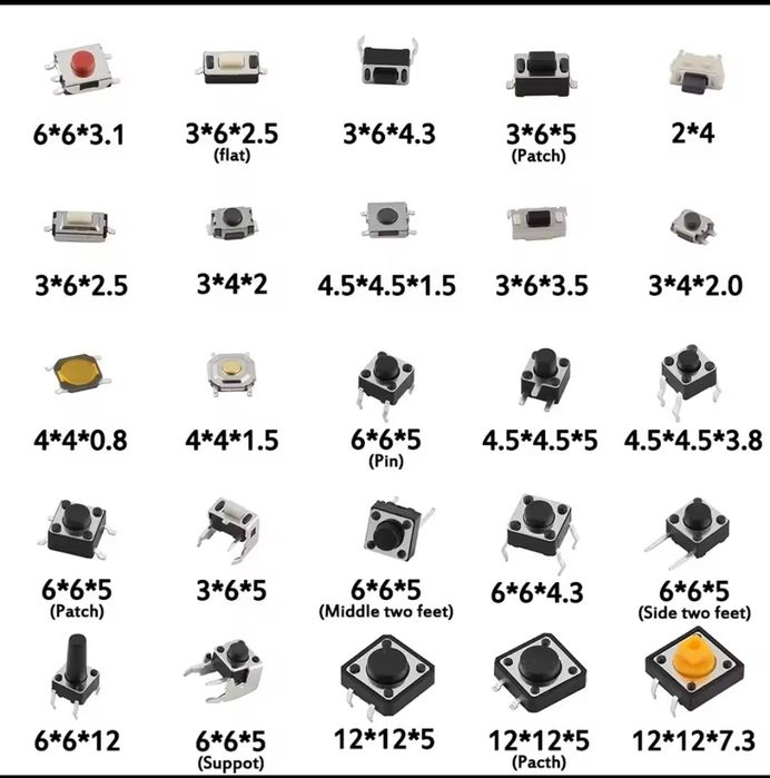 Тактовая кнопка, USB-эндоскоп 5.5 мм., модули Arduino