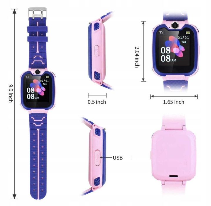 GPS KARTA SIM Smartwatch zegarek lokalizator online dla dzieci dziecka