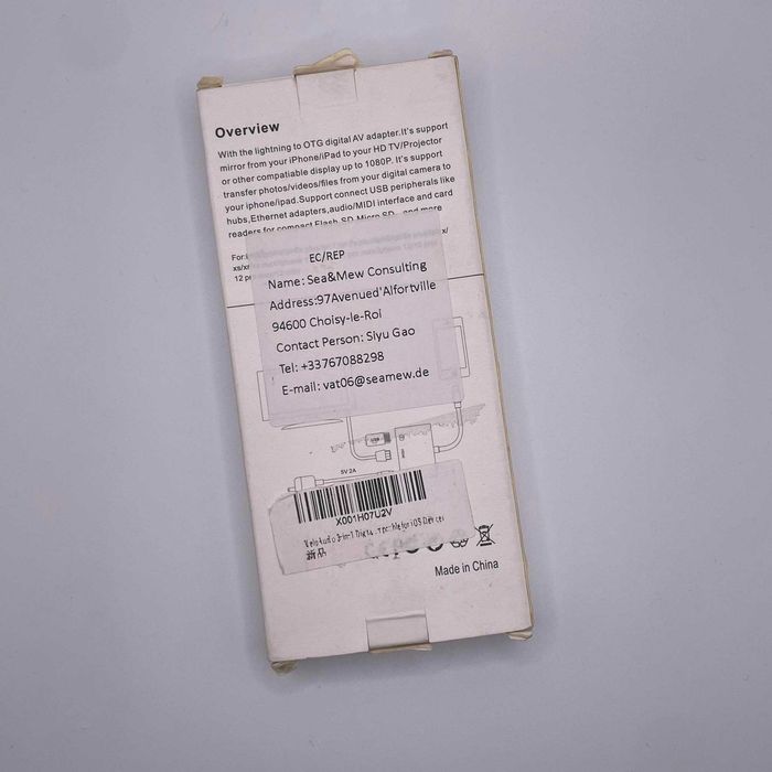 adapter 3w1 przejściówka Lightning HDMI USB OTG