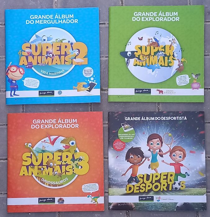 Conjunto de 4 Cadernetas completas