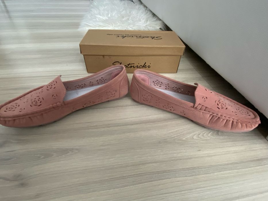 Mokasyny damskie ażurowe r. 38/39 Skotnicki nowe