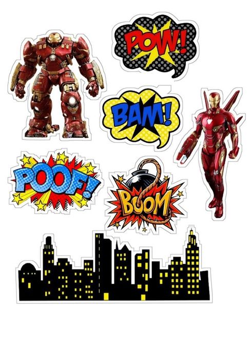 Wydruk jadalny cukrowy A4 Włoski papier Avengers Marvel opłatek