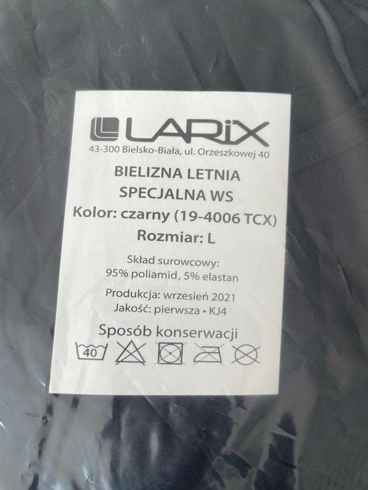 Bielizna letnia specjalna WS rozm. L
